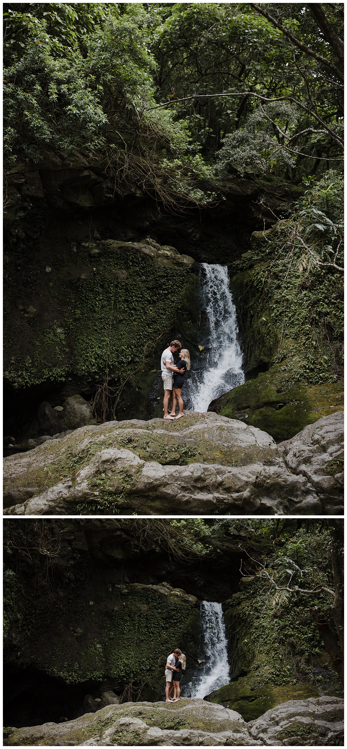 Maui Waterfall Couples Photography