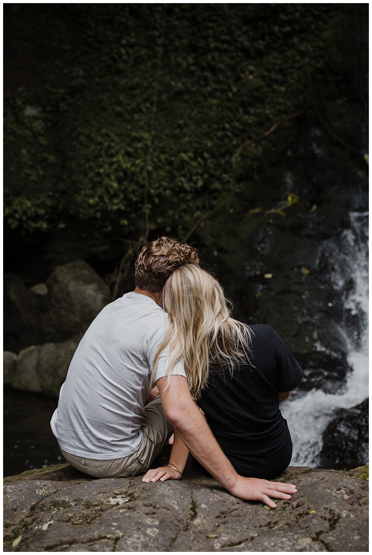 Maui Waterfall Couples Photography