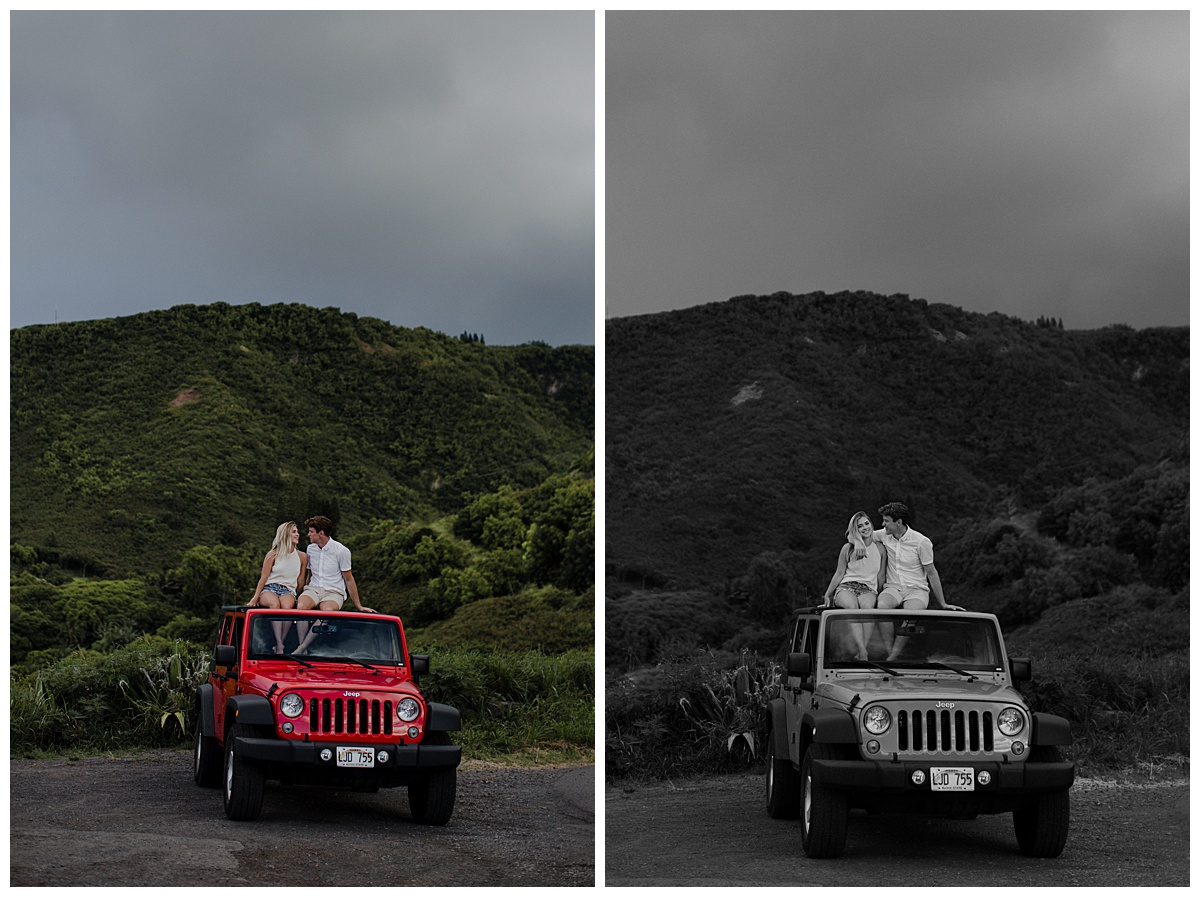 Maui Cliffside Couples Photography